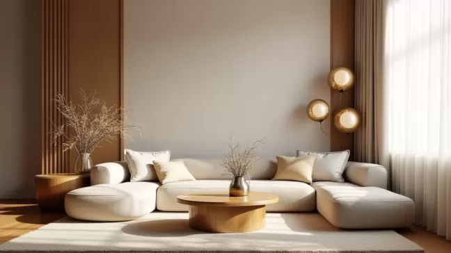 Beżowy salon  jakie dodatki