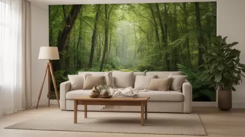 Fototapeta w salonie inspiracje