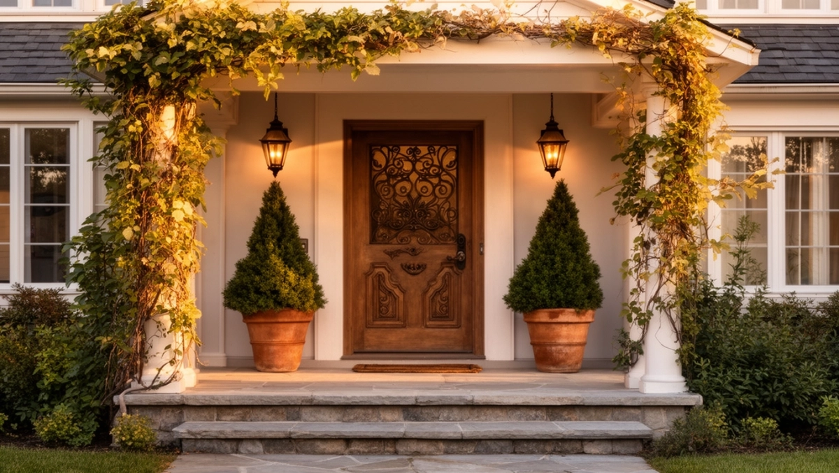 ganek wejście do domu inspiracje