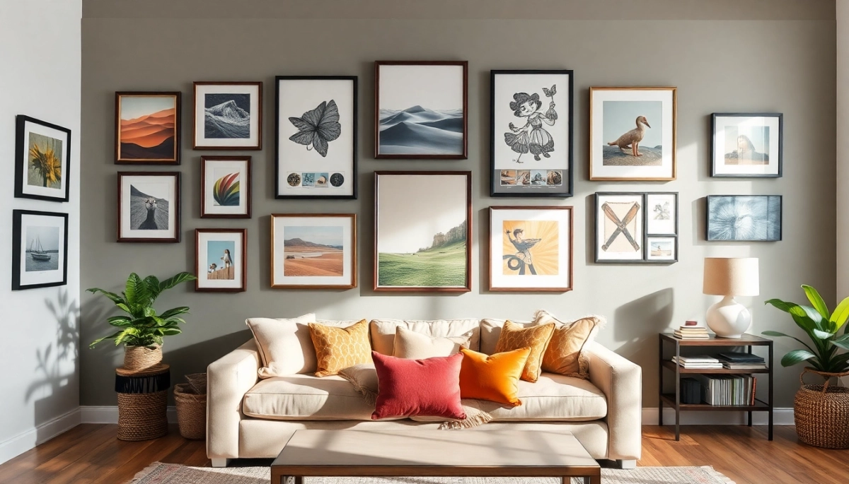 Jak powiesić obrazy na ścianie inspiracje