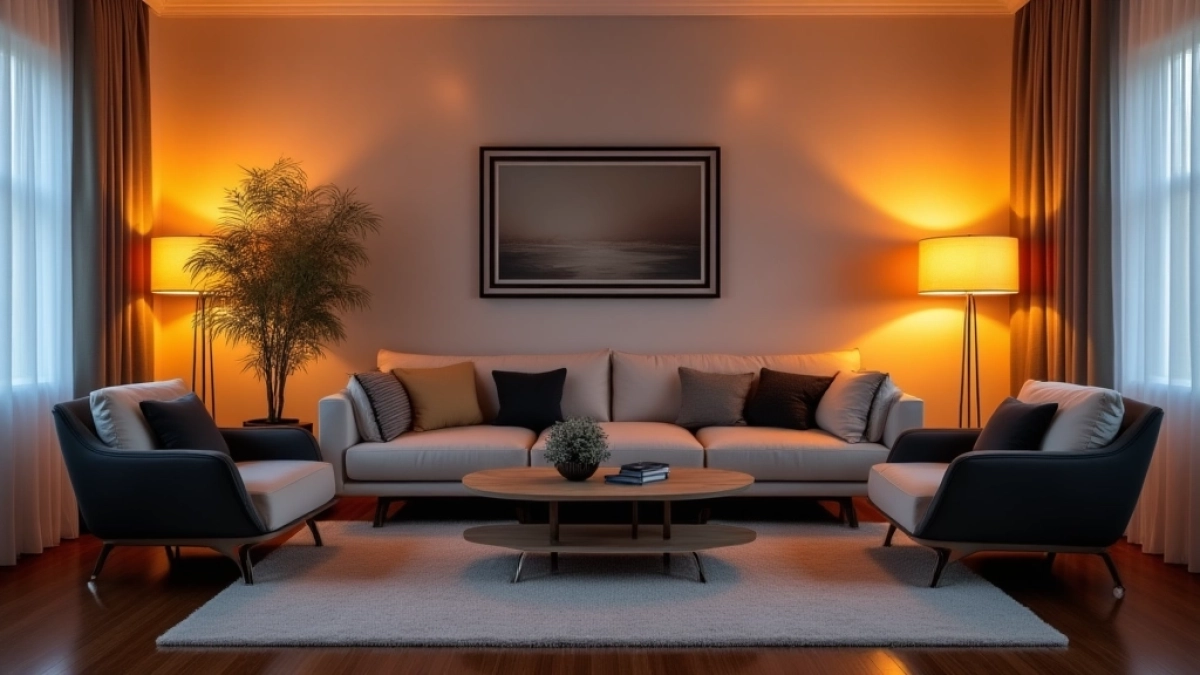 Jaka barwa światła do salonu