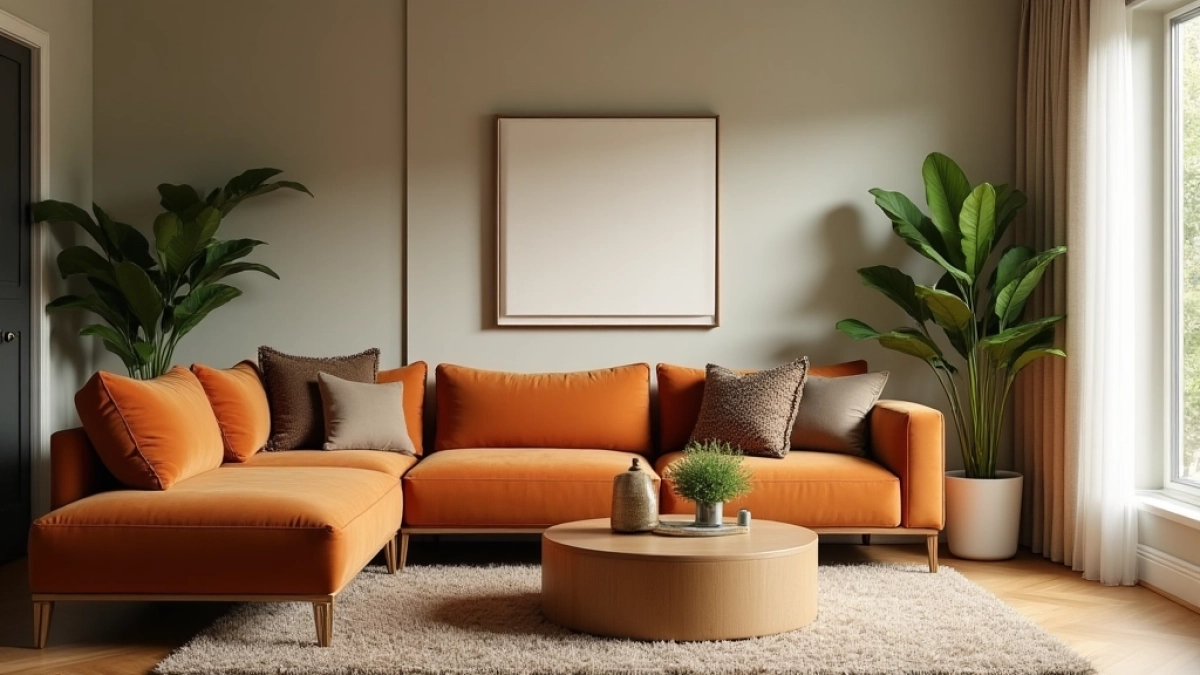 Jaki kolor ścian do brązowych mebli w salonie