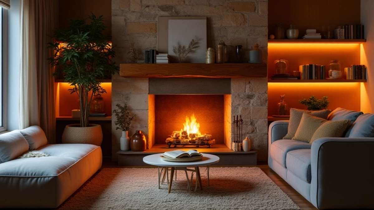 Jaki kominek do salonu 50m2