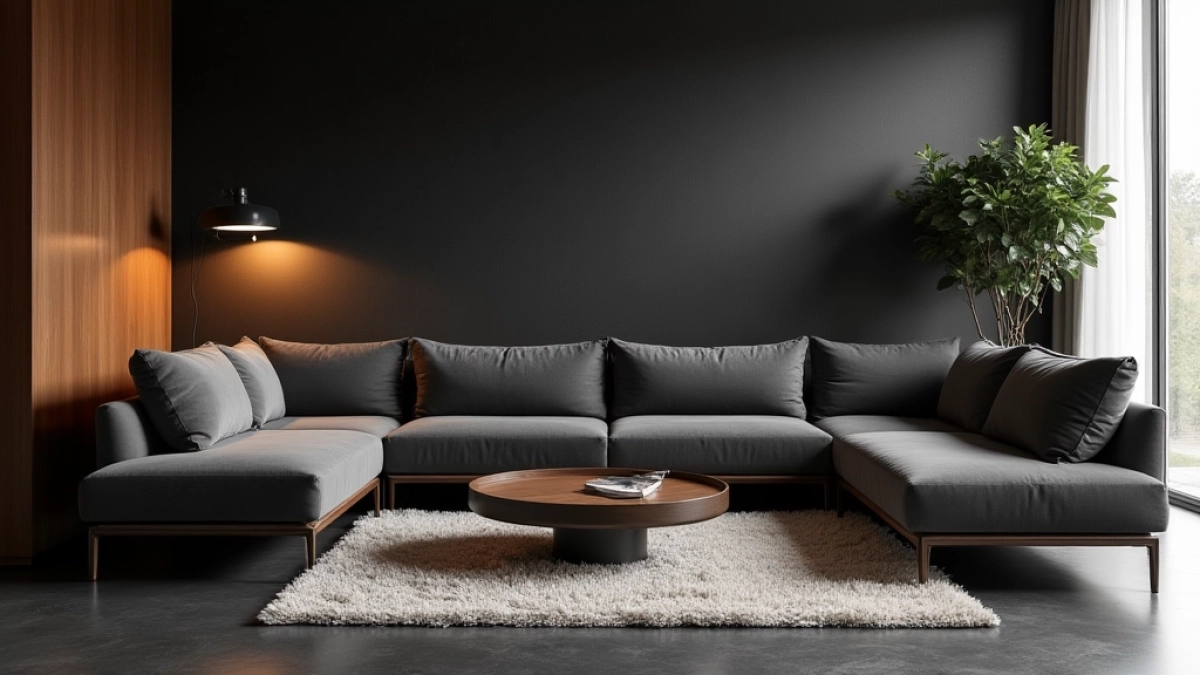 Jakie meble do ciemnej podłogi w salonie