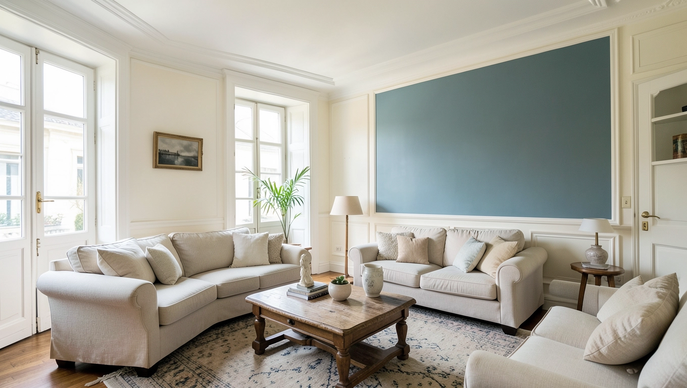 Kolory ścian w salonie francuskim