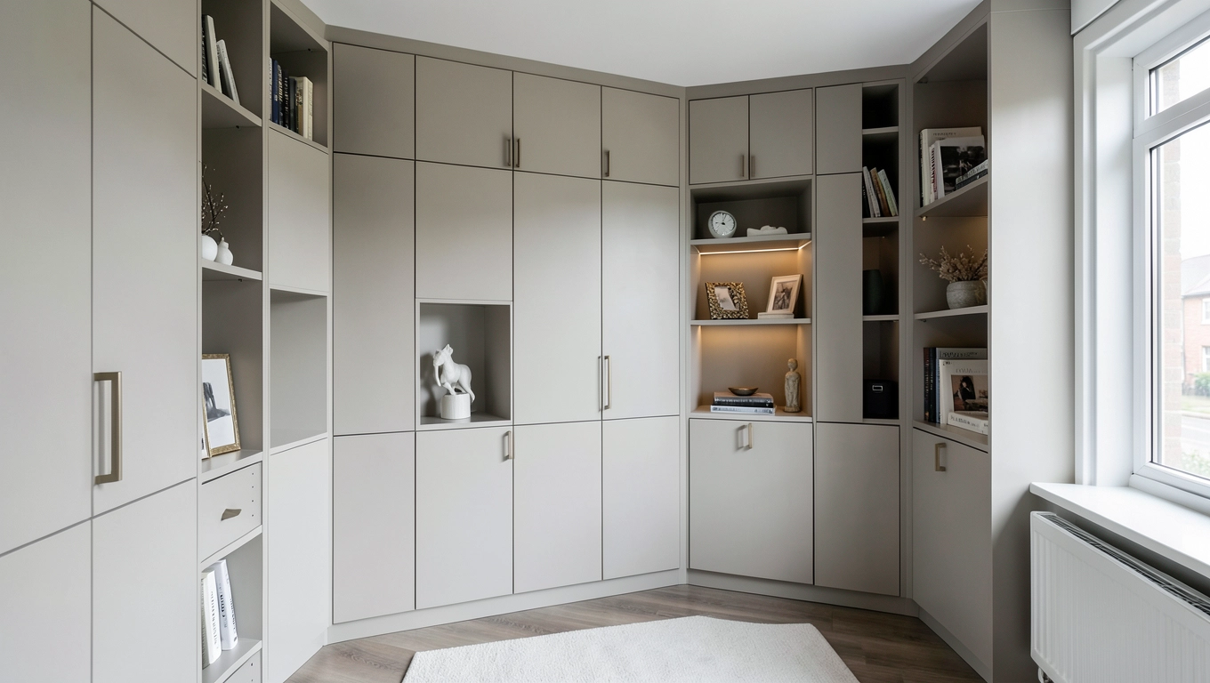 Pomysły na zabudowę ściany z szafkami salon