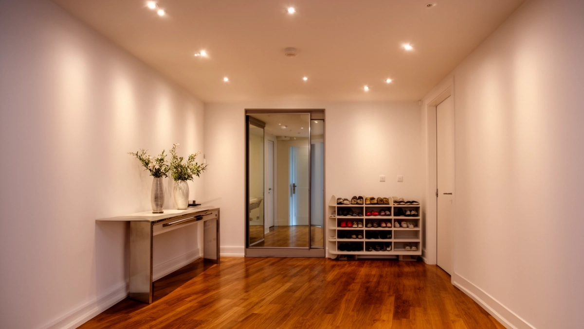 Przedpokój oświetlenie sufitowe inspiracje