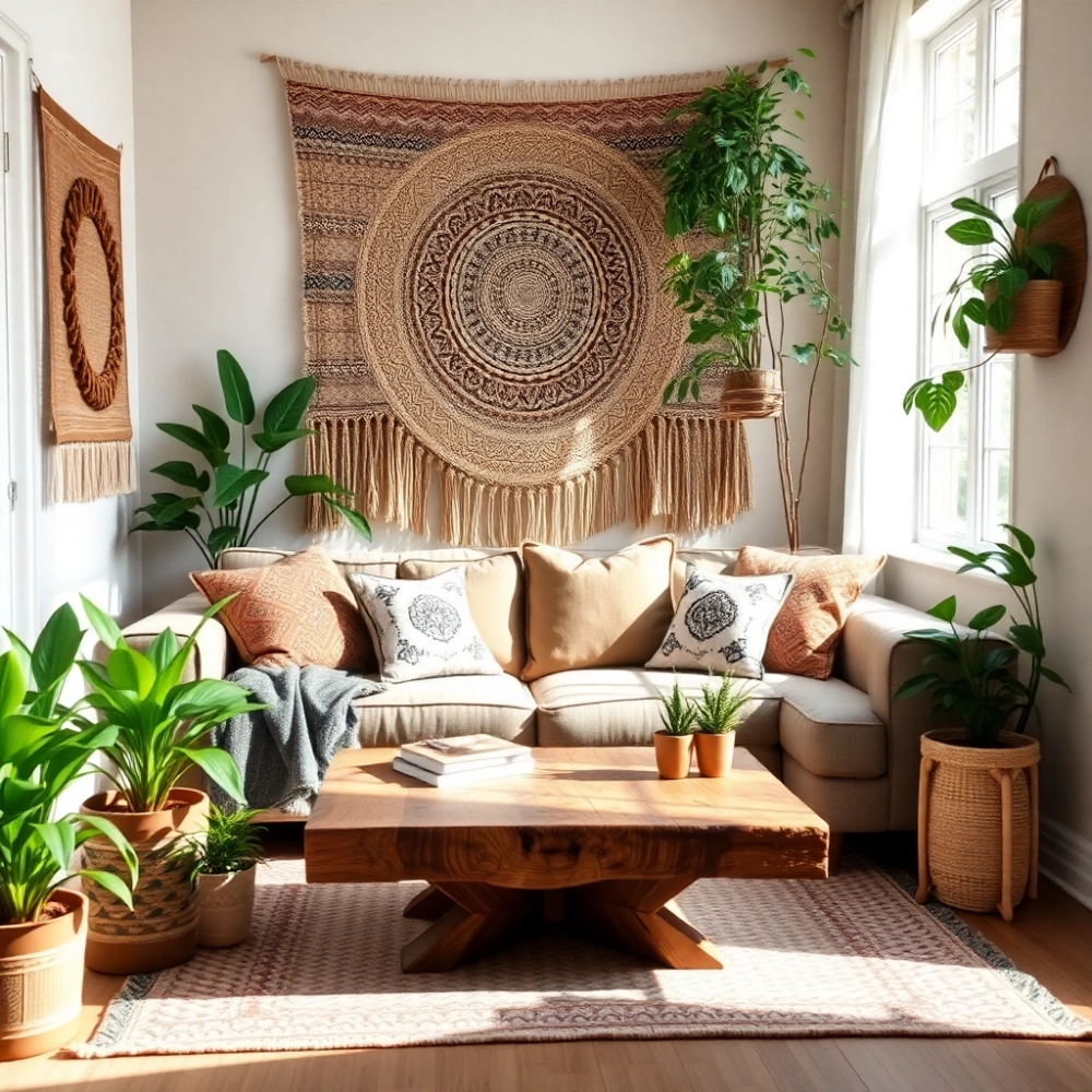Salon Boho  Inspiracje