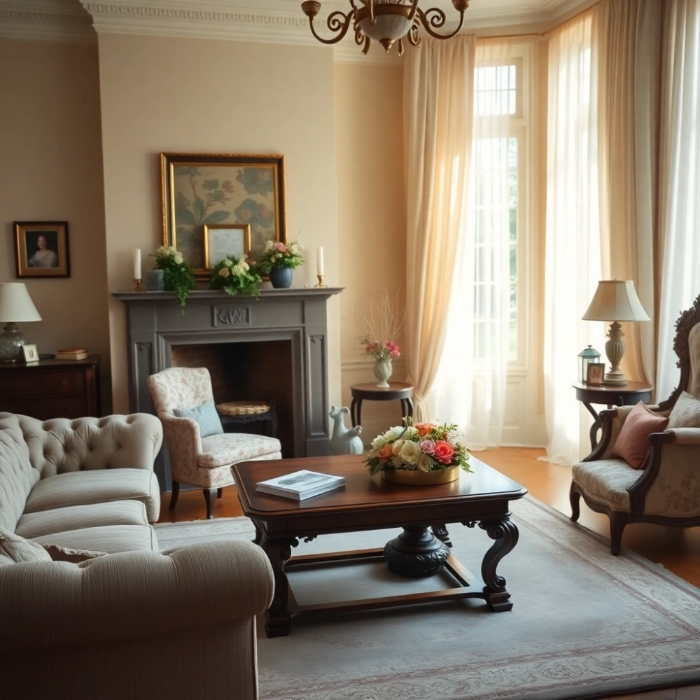 Salon W Stylu Angielskim  Inspiracje