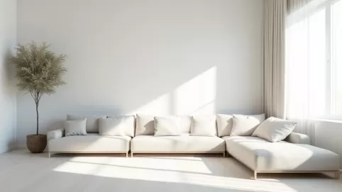 Białe ściany w salonie jakie dodatki