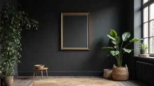 Czarna ściana inspiracje