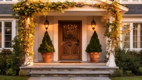 ganek wejście do domu inspiracje