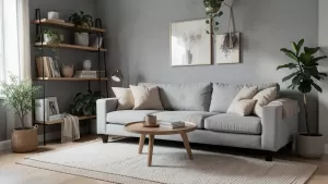 Jak ocieplić szary salon