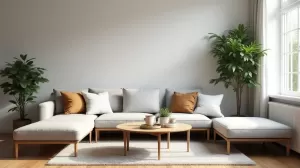 Jak rozjaśnić szary salon