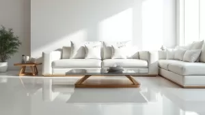 Jaki stół do białych mebli w salonie