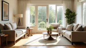 Jakie meble do jasnej podłogi w salonie