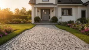 Kostka brukowa przed domem  inspiracje
