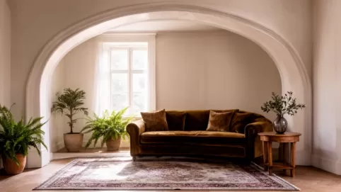 łuk w salonie inspiracje