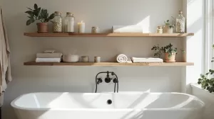 Półka nad wanną inspiracje