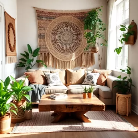 Salon Boho  Inspiracje