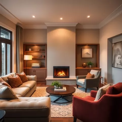 Salon Z Kominkiem Narożnym Inspiracje