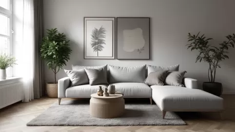 Szary salon  jakie dodatki