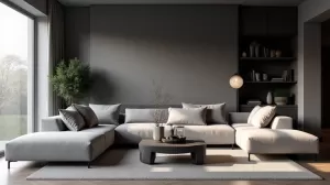 szary salon jakie meble